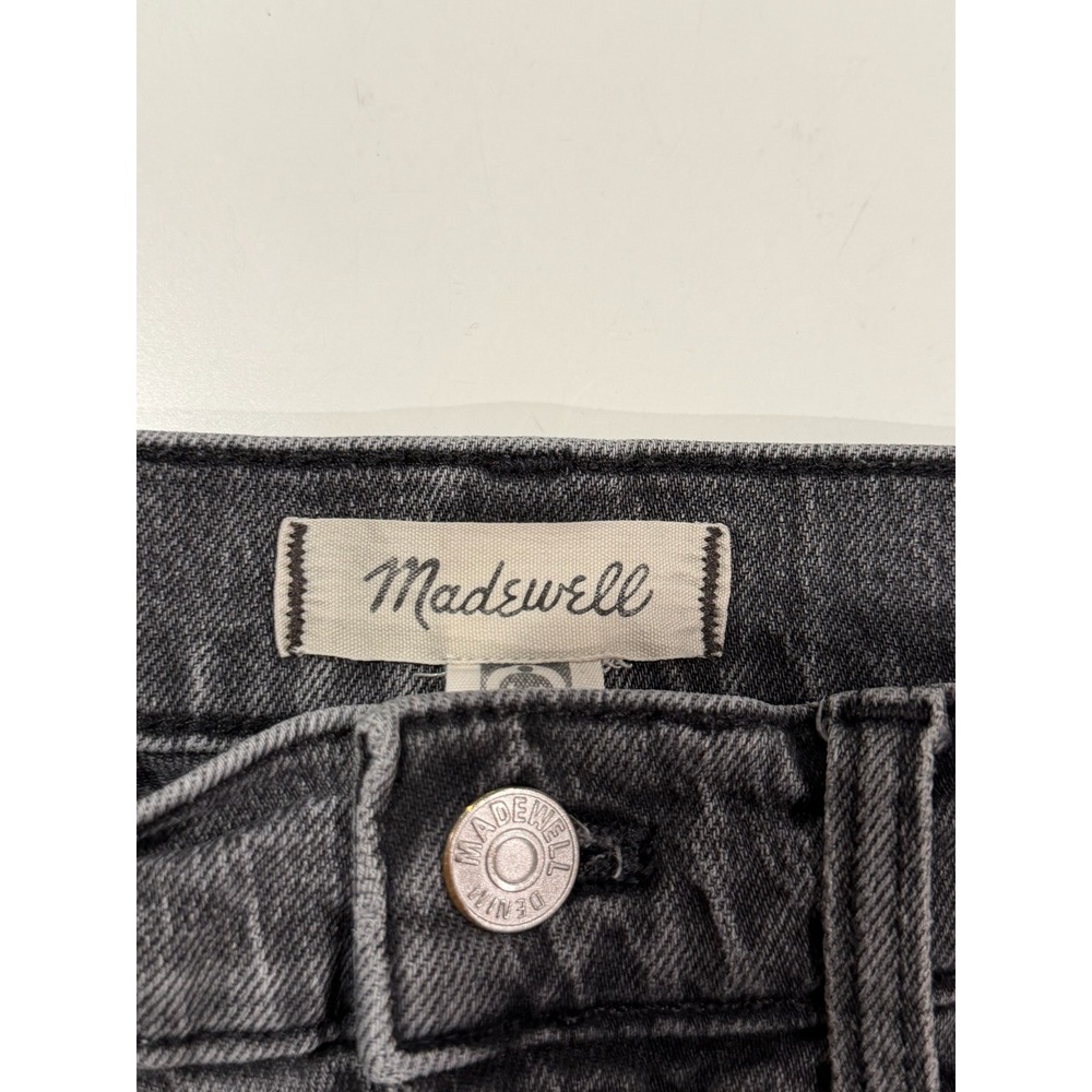 Madewell The Perfect Vintage Jean High Rise Tapered Faded Black Grey Size 26 - Picture 4 of 8